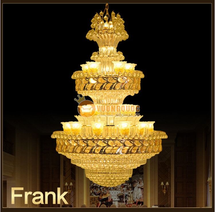 Đèn chùm pha lê ánh sáng vàng lấp lánh CM201-1